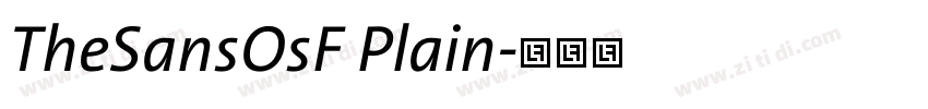 TheSansOsF Plain字体转换 TheSansOsF Plain字体转换